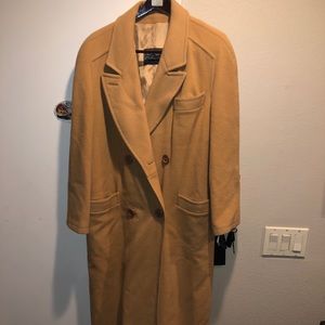 wool cashmere coat - size 12 vintage